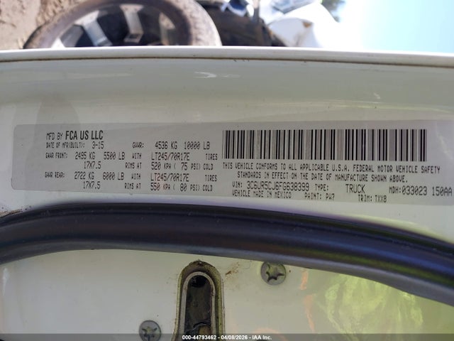 3C6UR5CJ6FG638399 RAM 2500