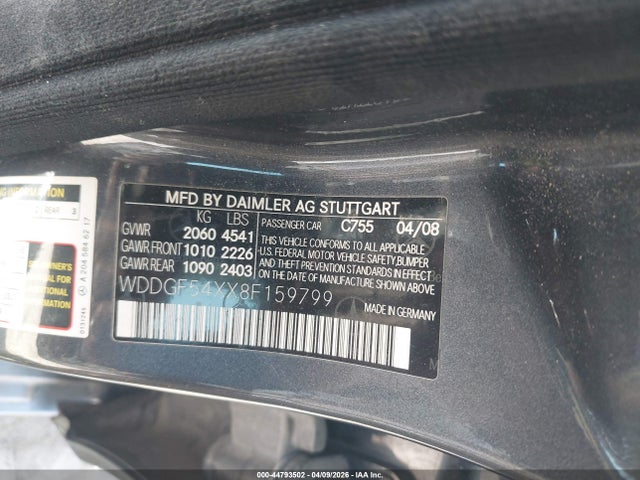 Продажа на аукционе авто 2008 Mercedes-benz C 300 Luxury/sport, vin: WDDGF54XX8F159799, номер лота: 44793502