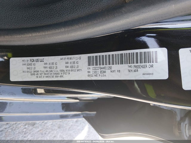 44793522 :رقم المزاد ، 1C3CCCFB4HN511292 vin ، 2017 Chrysler 200 Touring مزاد بيع