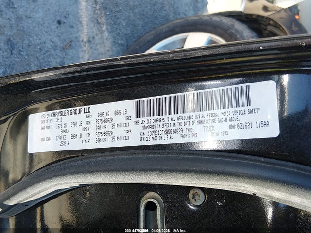44793596 :رقم المزاد ، 1D7RB1CTXBS634829 vin ، 2011 Ram Ram 1500 Slt مزاد بيع