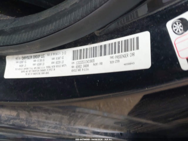 44794089 :رقم المزاد ، 1C3CDZEG1CN218035 vin ، 2012 Dodge Avenger Sxt Plus مزاد بيع