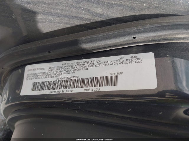 Aukcja sprzedaży 2009 Subaru Outback 3.0r Limited, vin: 4S4BP85C294326521, numer aukcji: 44794223