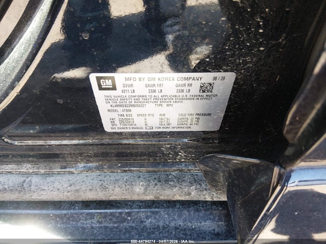 KL4MMDS22MB056327 Buick Encore Gx Fwd Select