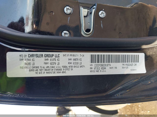 44794279 :رقم المزاد ، 1C3CDFEB6ED918774 vin ، 2014 Dodge Dart Gt مزاد بيع