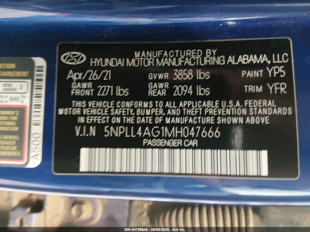 Hyundai ELANTRA SE 2021 5NPLL4AG1MH047666 Image 9