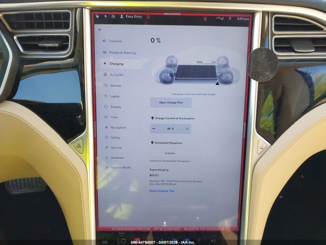 Продаж на аукціоні авто 2014 Tesla Model S, vin: 5YJSA1S16EFP61724, номер лоту: 44794507