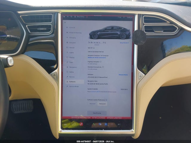 Продаж на аукціоні авто 2014 Tesla Model S, vin: 5YJSA1S16EFP61724, номер лоту: 44794507