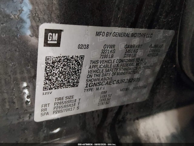 Chevrolet Tahoe Ls 2018 1GNSCAEC8JR282935 Image 9