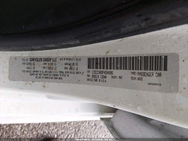 Продаж на аукціоні авто 2015 Chrysler 200 Limited, vin: 1C3CCCAB9FN594996, номер лоту: 44794615