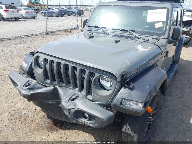 Auction sale of the 2021 Jeep Wrangler Unlimited Sport S 4x4, vin: 1C4HJXDGXMW763596, lot number: 44794687