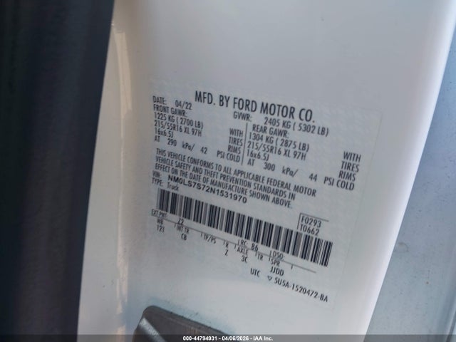 Ford Transit Connect Xl 2022 NM0LS7S72N1531970 Image 9