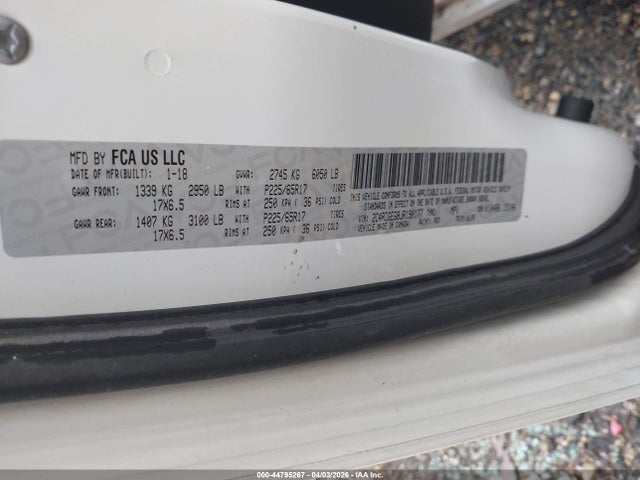 Продаж на аукціоні авто 2018 Dodge Grand Caravan Gt, vin: 2C4RDGEG8JR190177, номер лоту: 44795267