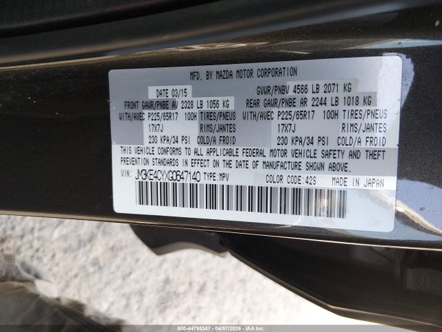 2016 MAZDA CX-5 JM3KE4CYXG0647140 Photo 8