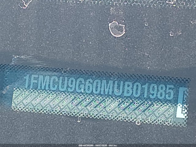 Aukcja sprzedaży 2021 Ford Escape Se, vin: 1FMCU9G60MUB01985, numer aukcji: 44795360