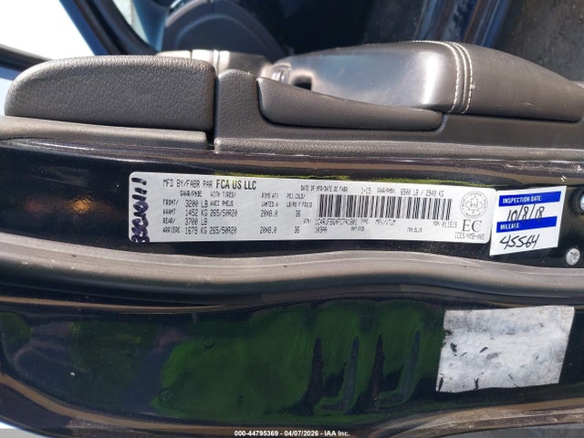 44795369 :رقم المزاد ، 1C4RJFBGXFC741801 vin ، 2015 Jeep Grand Cherokee Limited مزاد بيع
