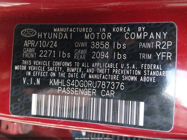 2024 HYUNDAI ELANTRA KMHLS4DG0RU787376 Photo 8