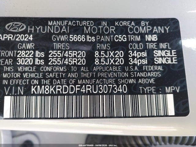 2024 HYUNDAI IONIQ 5 KM8KRDDF4RU307340 Photo 8