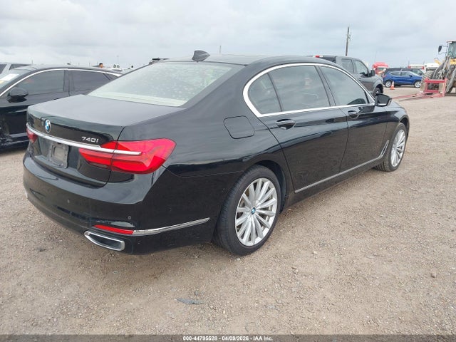 2018 Bmw 740i მანქანა იყიდება აუქციონზე, vin: WBA7E2C54JG741941, აუქციონის ნომერი: 44795528