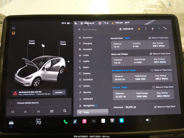 Aukcja sprzedaży 2021 Tesla Model Y Long Range Dual Motor All-wheel Drive, vin: 5YJYGDEE2MF198128, numer aukcji: 44795593