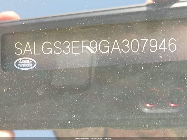 Land Rover Range Rover 5.0l V8 Supercharged 2016 SALGS3EF9GA307946 Image 9