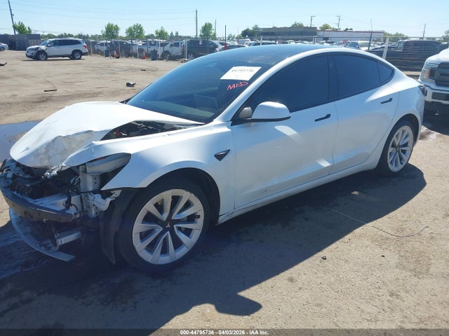 44795736 :رقم المزاد ، 5YJ3E1EBXNF263796 vin ، 2022 Tesla Model 3 Long Range Dual Motor All-wheel Drive مزاد بيع