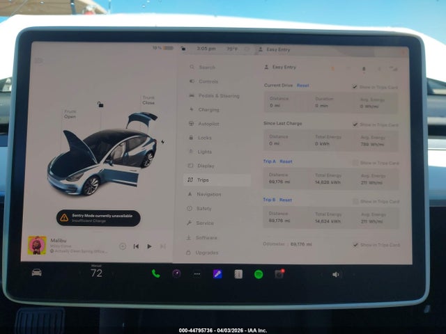 44795736 :رقم المزاد ، 5YJ3E1EBXNF263796 vin ، 2022 Tesla Model 3 Long Range Dual Motor All-wheel Drive مزاد بيع