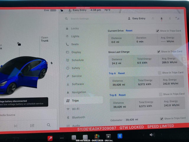 2019 TESLA MODEL 3 5YJ3E1EA0KF309087 Photo 6