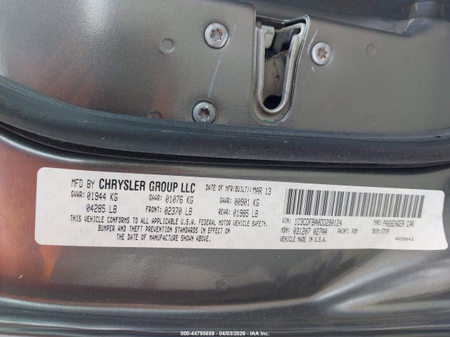Продаж на аукціоні авто 2013 Dodge Dart Sxt, vin: 1C3CDFBA0DD290124, номер лоту: 44795859
