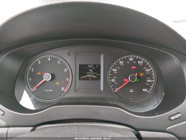 2011 Volkswagen Jetta 2.5l Se მანქანა იყიდება აუქციონზე, vin: 3VWDX7AJ2BM388360, აუქციონის ნომერი: 44795875
