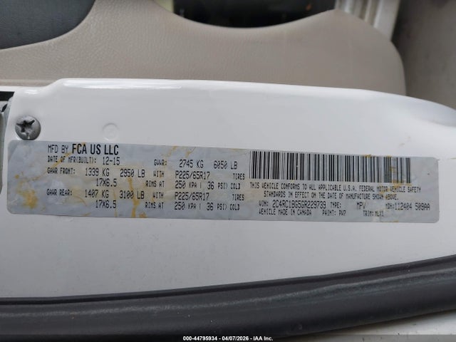 2016 CHRYSLER TOWN & COUNTRY 2C4RC1BG5GR229739 Photo 8