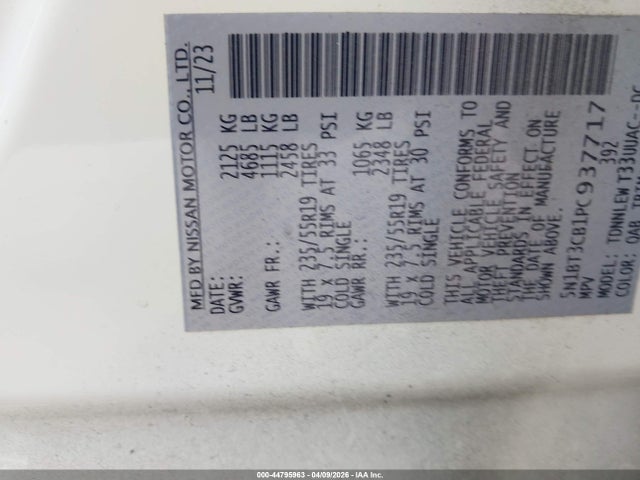 2023 NISSAN ROGUE 5N1BT3CB1PC937717 Photo 8