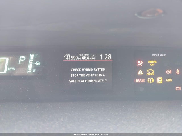 2012 Toyota Prius C Two მანქანა იყიდება აუქციონზე, vin: JTDKDTB35C1503270, აუქციონის ნომერი: 44796000