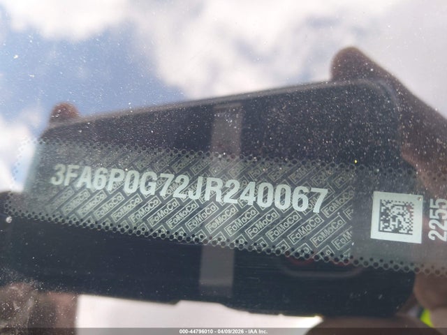 Ford FUSION S 2018 3FA6P0G72JR240067 Image 9