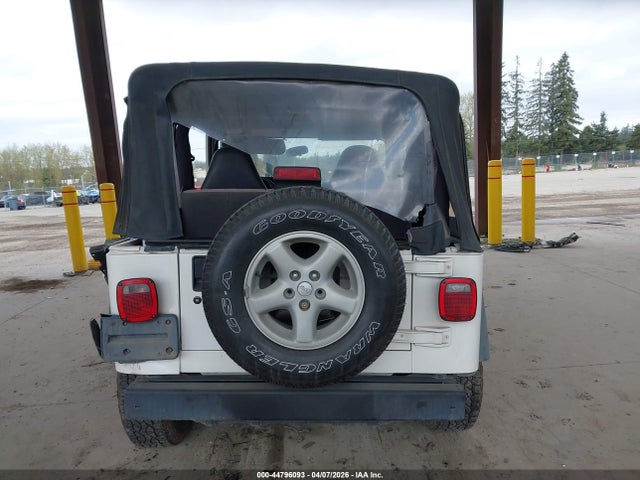 2002 Jeep Wrangler Se მანქანა იყიდება აუქციონზე, vin: 1J4FA29PX2P769595, აუქციონის ნომერი: 44796093