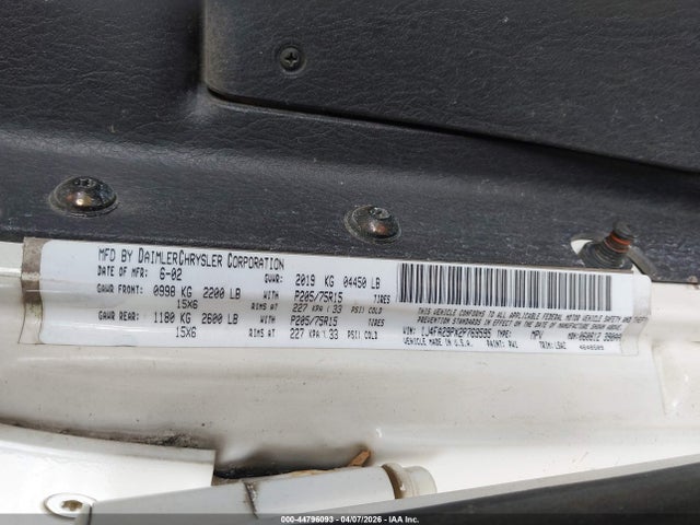 2002 JEEP WRANGLER 1J4FA29PX2P769595 Photo 8