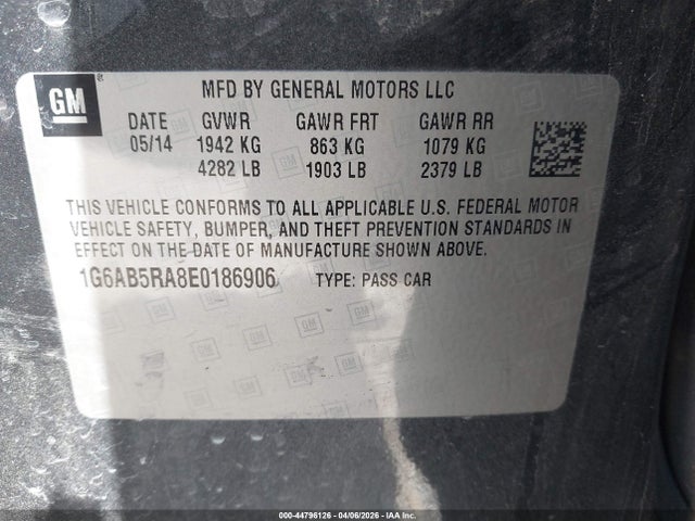 2014 CADILLAC ATS 1G6AB5RA8E0186906 Photo 8