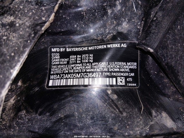 WBA73AK05M7G36497 BMW 228i Gran Coupe Xdrive