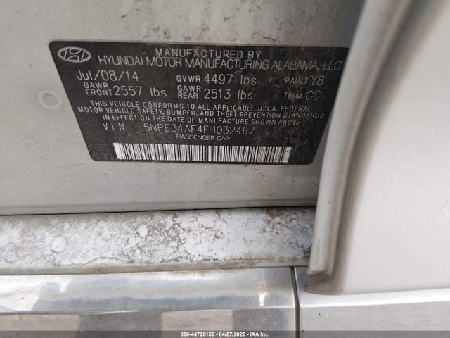 Продаж на аукціоні авто 2015 Hyundai Sonata Sport, vin: 5NPE34AF4FH032467, номер лоту: 44796156