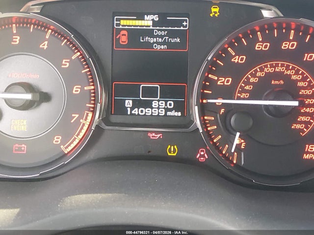 44796321 :رقم المزاد ، JF1VA1D67F9820884 vin ، 2015 Subaru Wrx Premium مزاد بيع