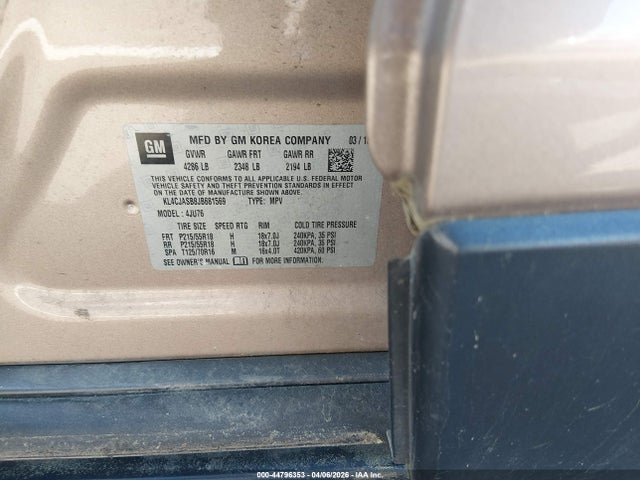 44796353 :رقم المزاد ، KL4CJASB8JB681569 vin ، 2018 Buick Encore Preferred مزاد بيع