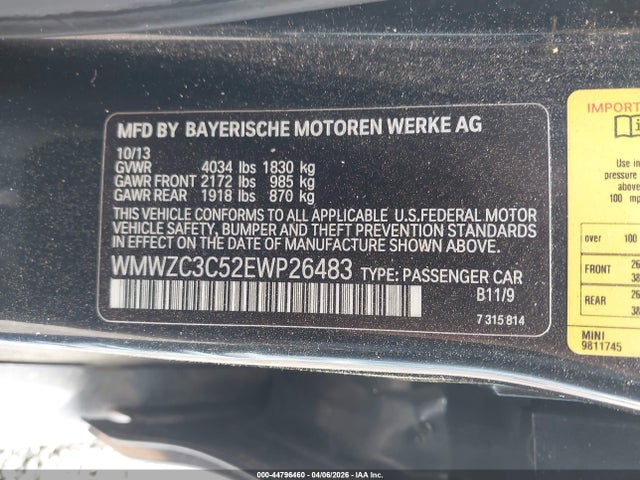 2014 MINI COUNTRYMAN WMWZC3C52EWP26483 Photo 8