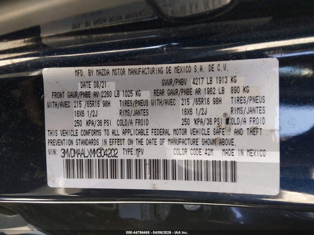 2021 MAZDA CX-30 3MVDMAALXMM304202 Photo 8
