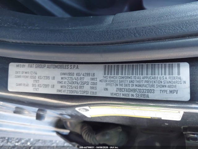 2015 FIAT 500L ZFBCFADH9FZ032003 Photo 8