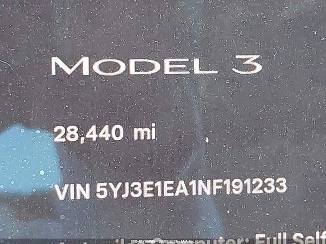 Tesla Model 3 Rear-wheel Drive 2022 5YJ3E1EA1NF191233 Image 7