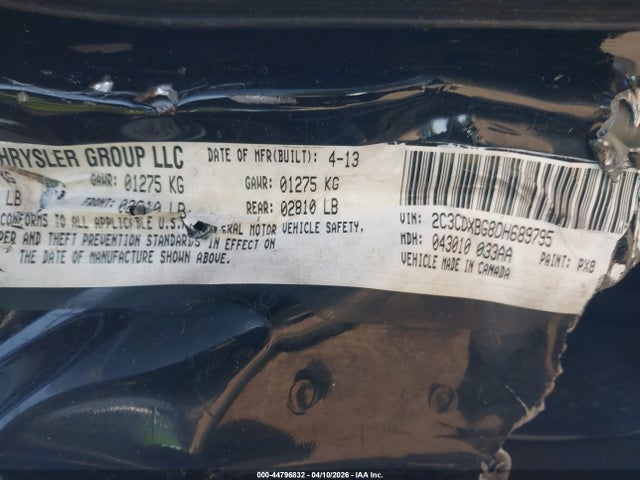 Auction sale of the 2013 Dodge Charger Se, vin: 2C3CDXBG8DH689795, lot number: 44796832