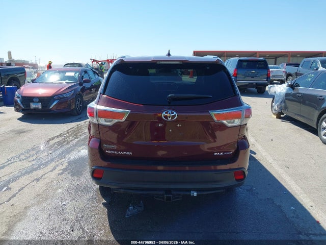 2016 Toyota Highlander Xle V6 მანქანა იყიდება აუქციონზე, vin: 5TDJKRFH1GS261791, აუქციონის ნომერი: 44796953