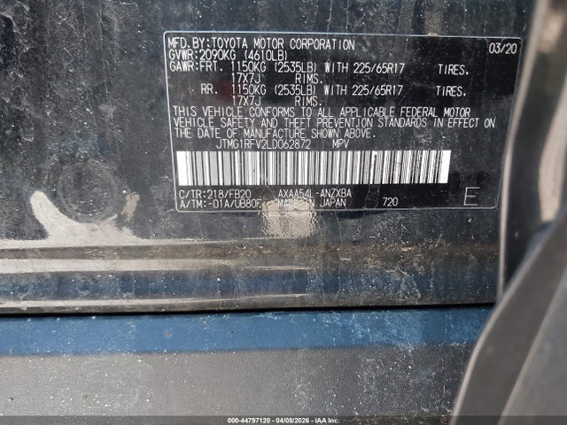 Toyota RAV4 LE 2020 JTMG1RFV2LD062872 Image 9