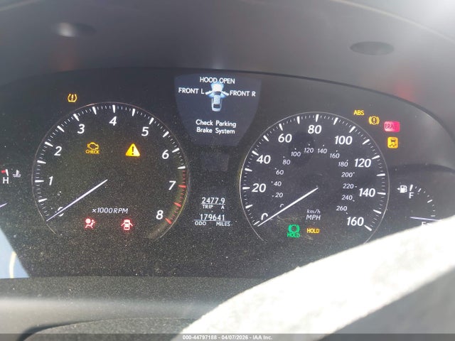 Aukcja sprzedaży 2010 Lexus Ls 460 L, vin: JTHGL1EF3A5039483, numer aukcji: 44797188