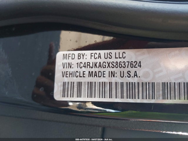 1C4RJKAGXS8637624 Jeep Grand Cherokee L Altitude X 4x4