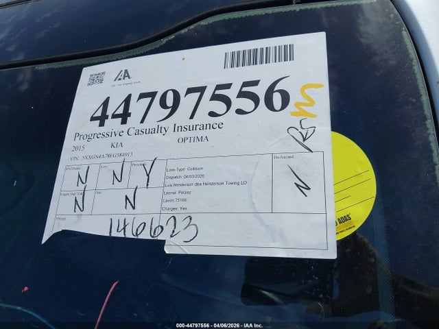 5XXGN4A78FG384913 KIA OPTIMA EX